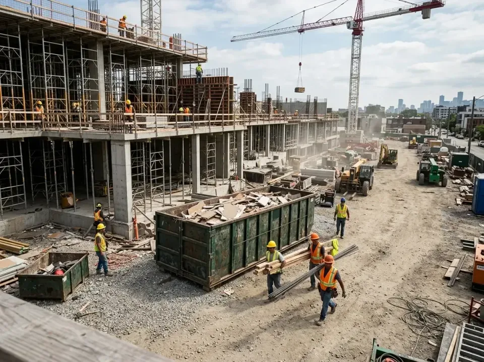 commercial-construction-site-w-002 — frequently asked questions, Low Cost Construction Dumpster Rental in Brentwood, MD